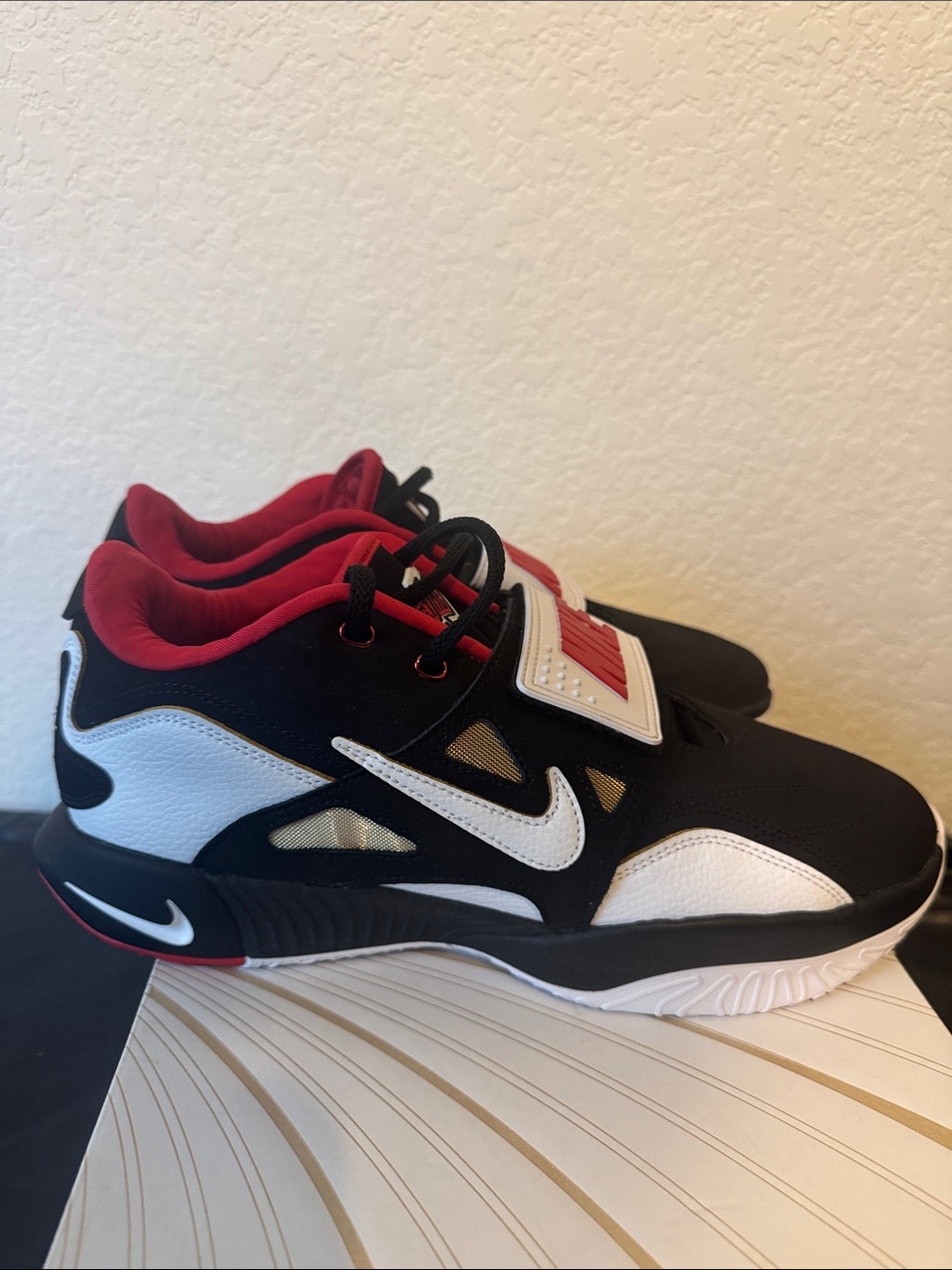 Nike Lebron Prime 93 authentic Black White Red Low-Top Training Sneakers